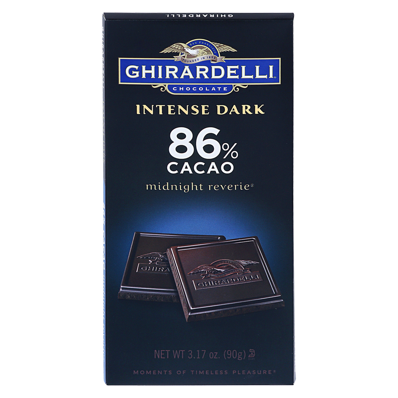 Ghirardelli 86% Cacao Midnight Reverie Intense Dark Bar 3.5oz