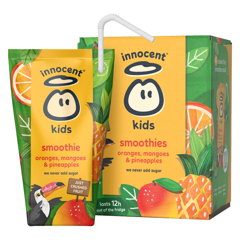Innocent Just For Kids Orange Mango & Pineapple Smoothie, 4 x 150ml
