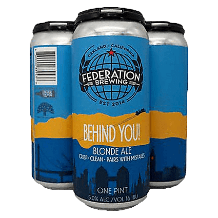 Federation Brewing Behind You! Blonde Ale 4pk 16oz Can
