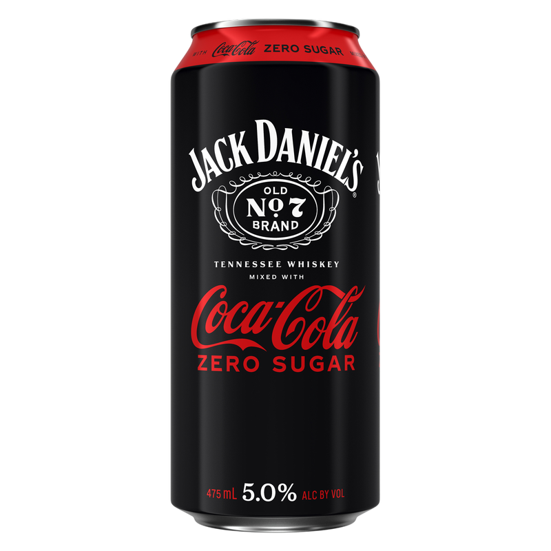 Jack Daniel's & Coca-Cola Zero 475ml Can 5% ABV