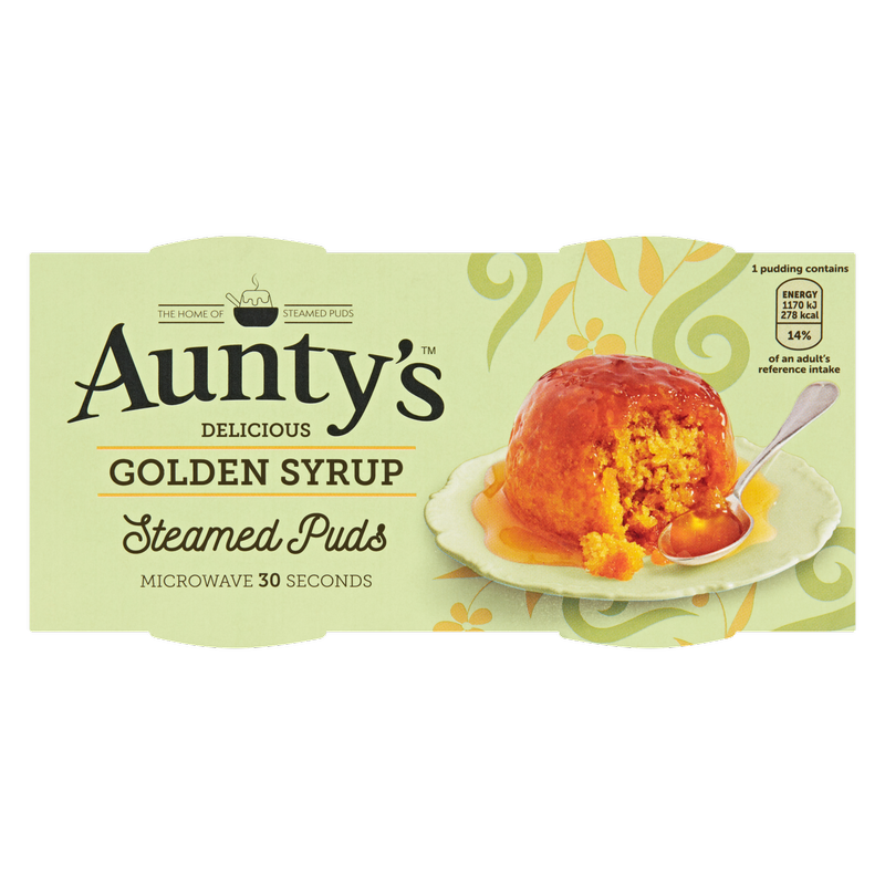 Aunty's Delicious Golden Syrup Steamed Puddings, 190g