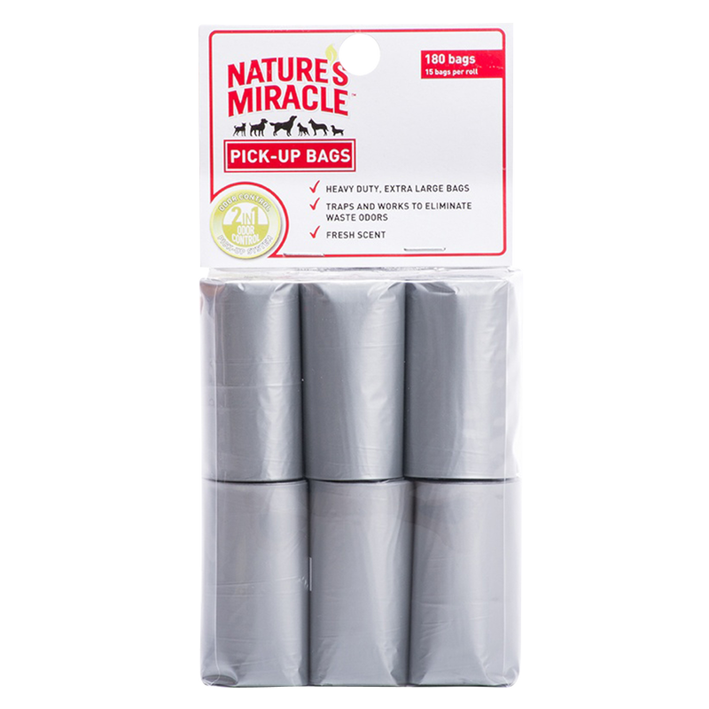 Nature's Miracle Advanced 12 Roll Refill Pick Up Bags 180ct