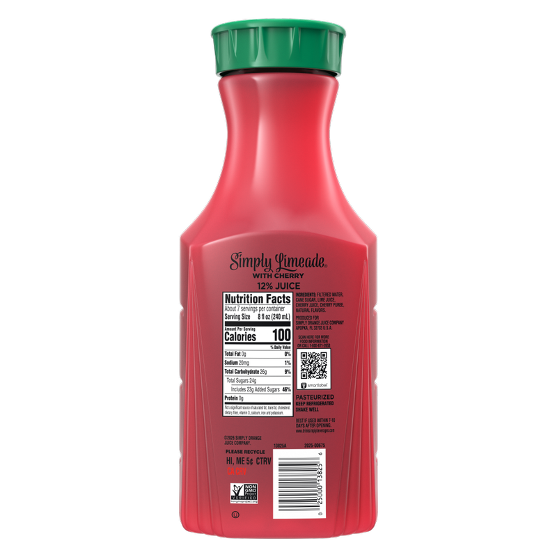 Simply Limeade with Cherry 52oz Btl