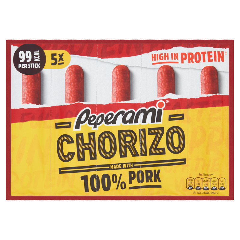 Peperami Chorizo, 5 x 20g