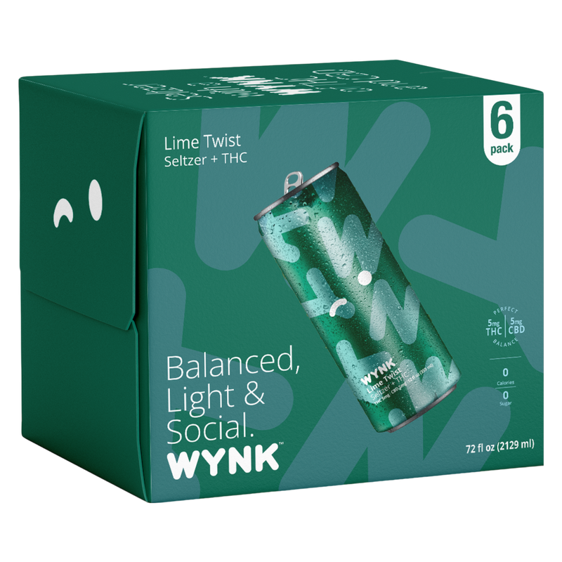 WYNK 5mg THC Lime Seltzer 6pk 12oz Can