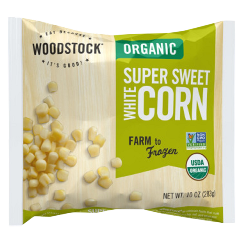 Woodstock Frozen Organic Supersweet White Corn 10oz