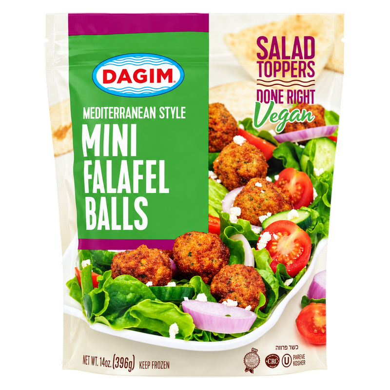 Dagim Kosher Vegan Mediterranean Style Mini Falafel Balls (Frozen) - 14oz