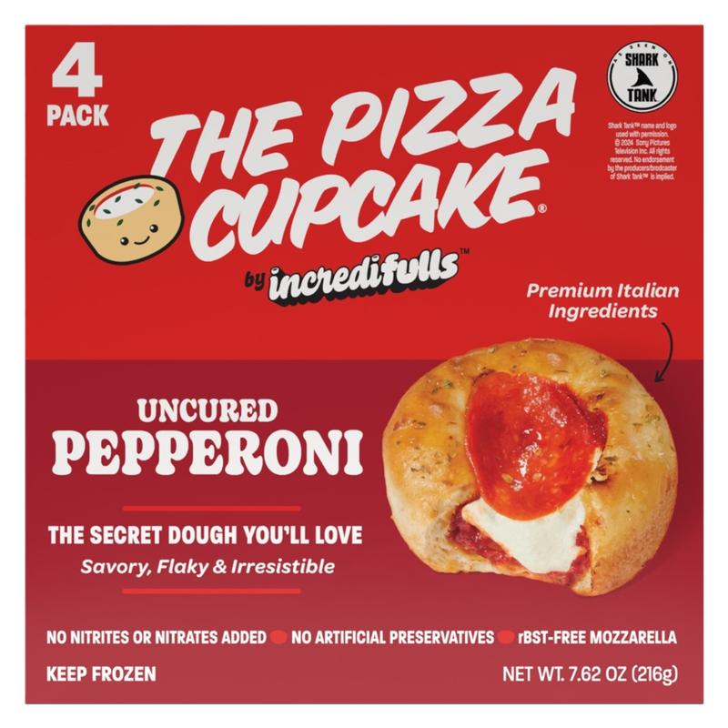 Incredifulls Pepperoni Pizza Cupcakes 4ct