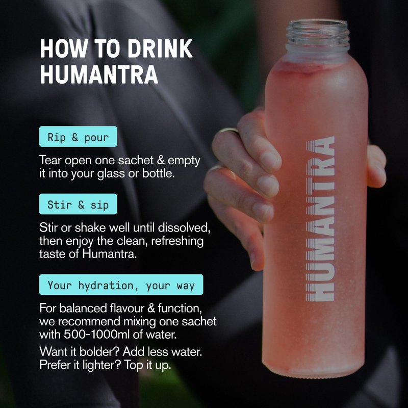 Humantra Berry Pomegranate Electrolyte Powder, 15pcs