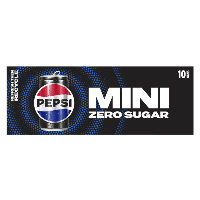 Pepsi Zero Sugar 7.5oz Mini Cans 10pk 