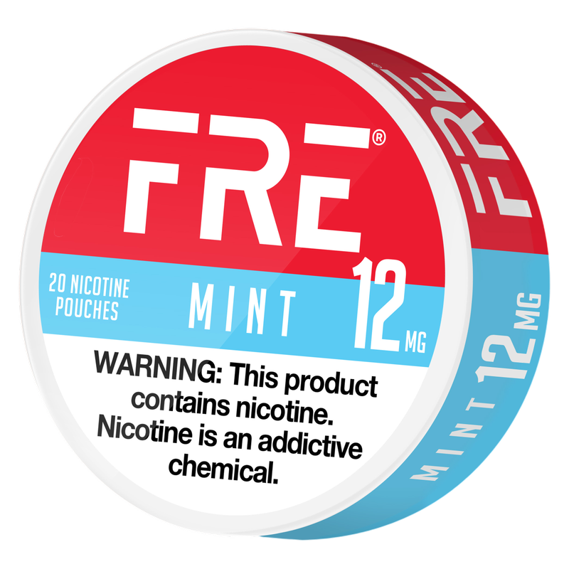 FRE Mint Nicotine Pouches 12mg 20ct Tin