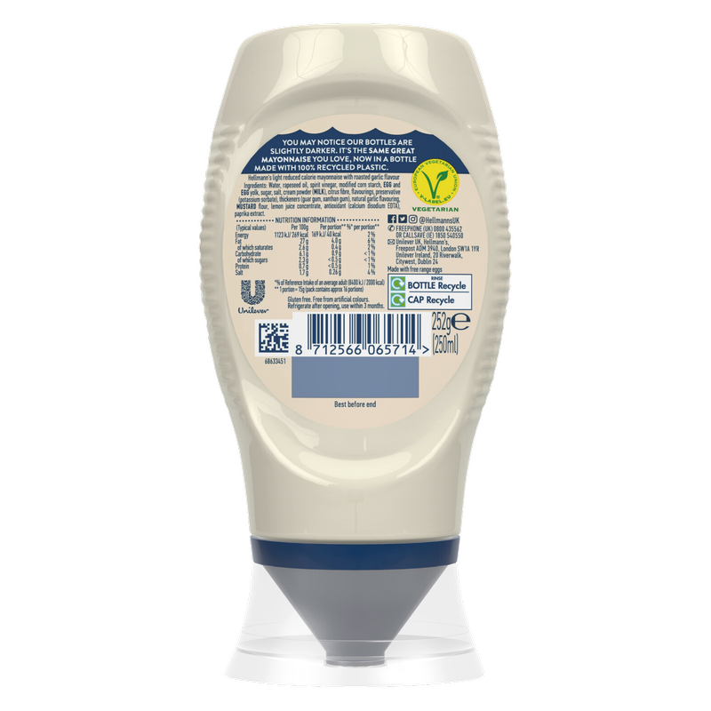 Hellmann's Squeezy Garlic Mayo, 250ml