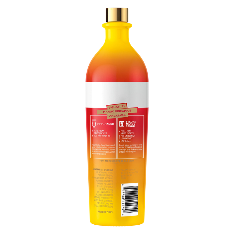 Svedka Mango Pineapple Vodka 750ml (70 Proof)