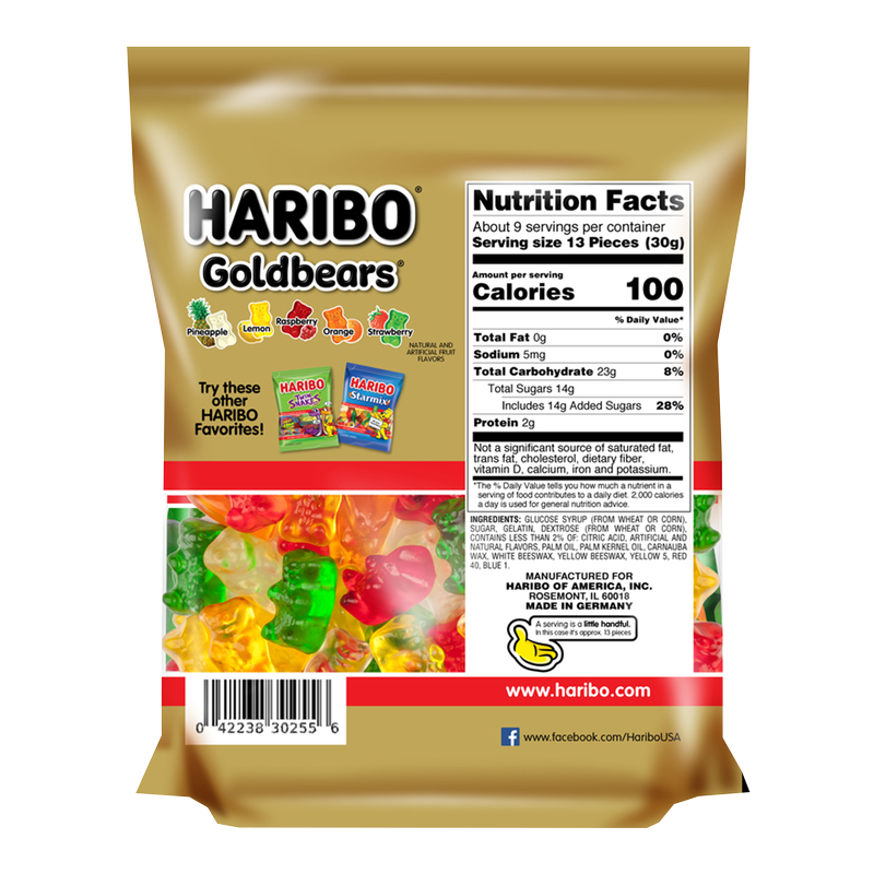 Haribo Goldbears Gummi Candy 10oz