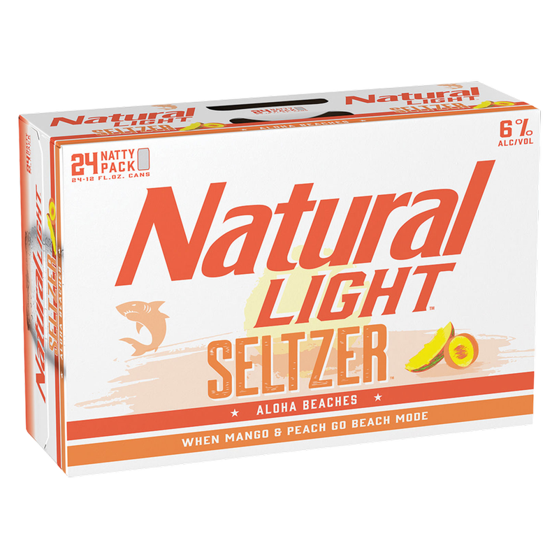 Natural Light Seltzer Aloha Beaches 24pk 12oz Can 6.0% ABV