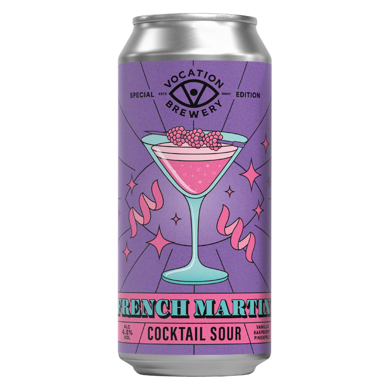 Vocation French Martini Cocktail Sour, 440ml