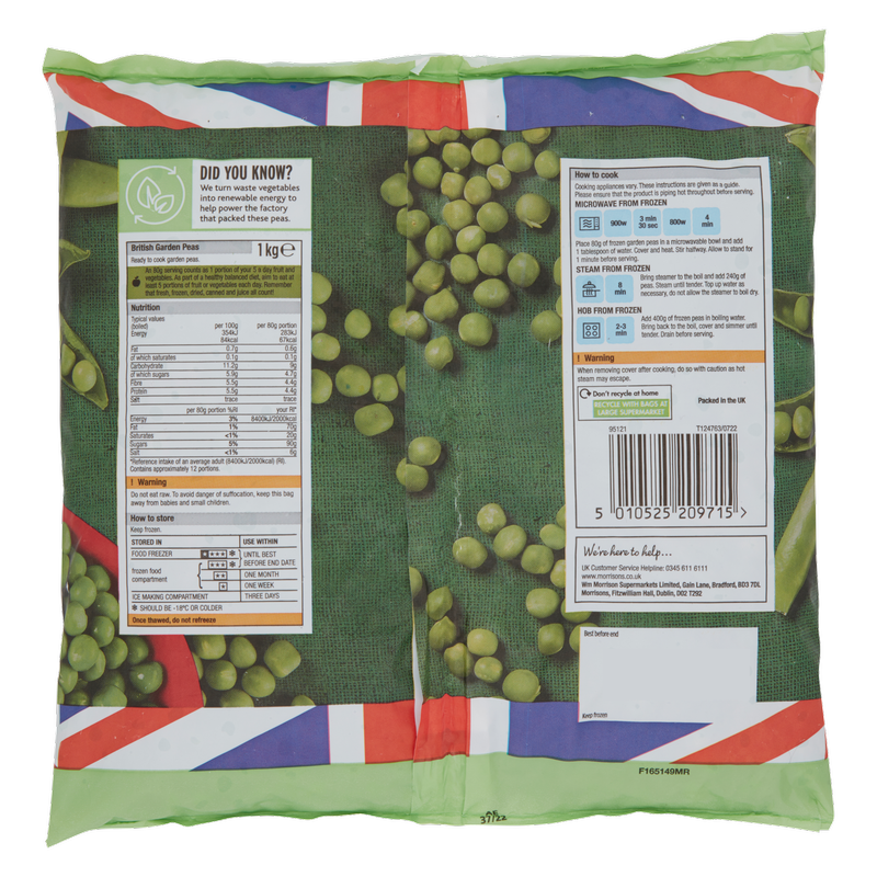 Morrisons British Garden Peas, 1kg