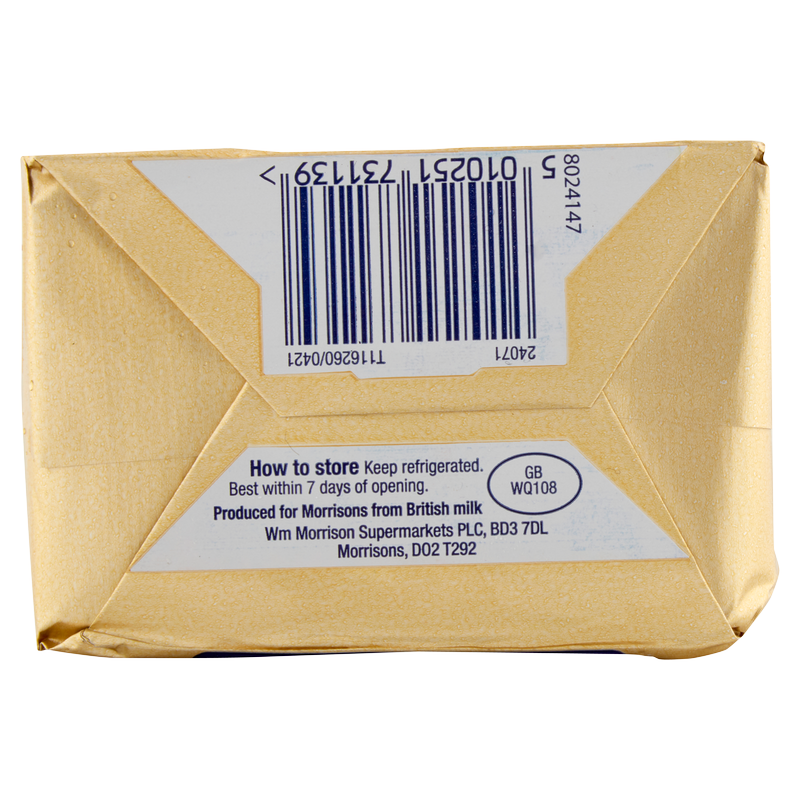 Morrisons Unsalted British Butter, 250g