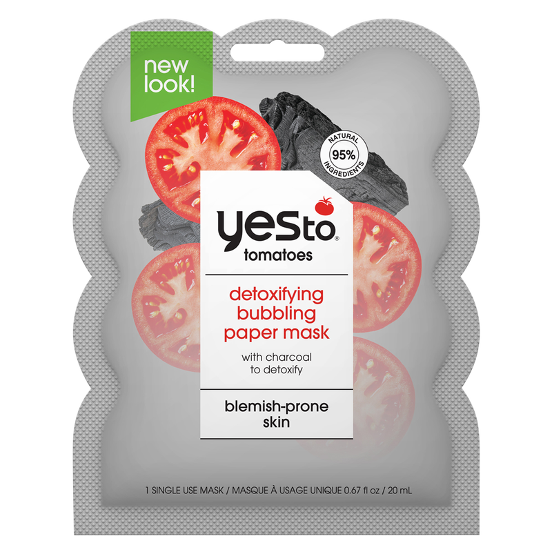 Yes To Tomatoes Detoxifying Bubbling Paper Mask 0.67oz