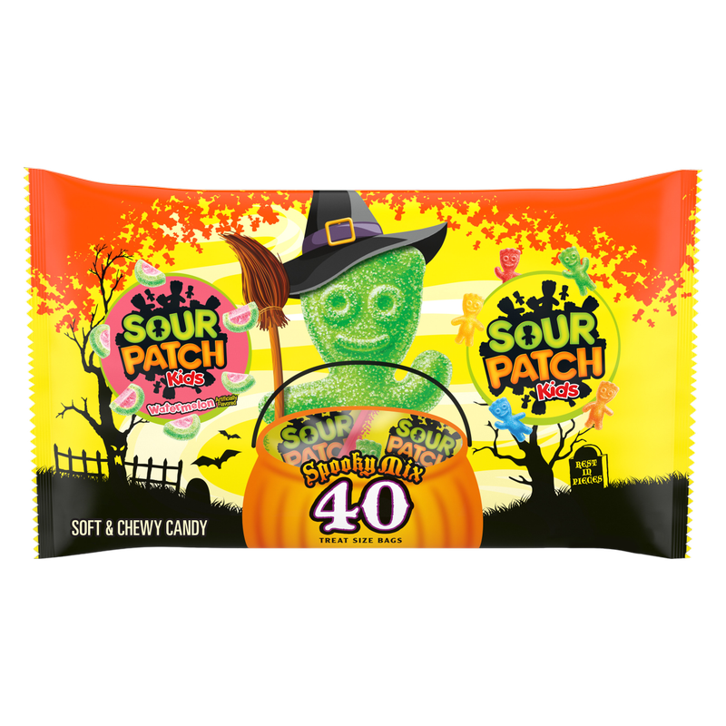 Sour Patch Kids Assorted Spooky Mix 40 Count