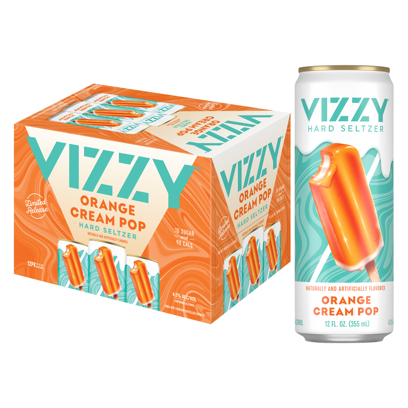 Vizzy Orange Cream Pop 12pk 12oz Can 4.5% ABV