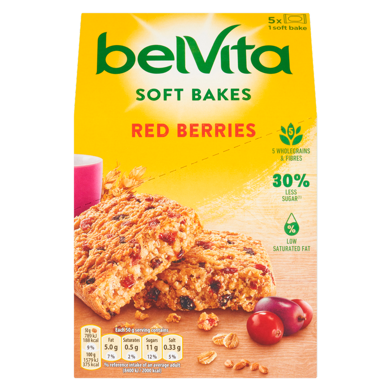 Belvita Soft Bakes Red Berries, 250g