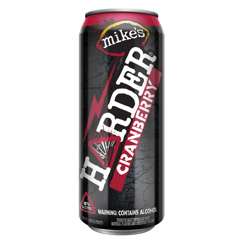Mike's HARDER Cranberry Single 16oz Can 8.0% ABV