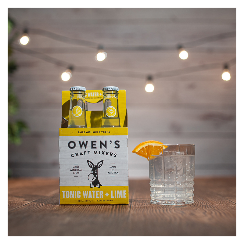 Owen's Tonic Water & Lime 4pk 250ml Btl