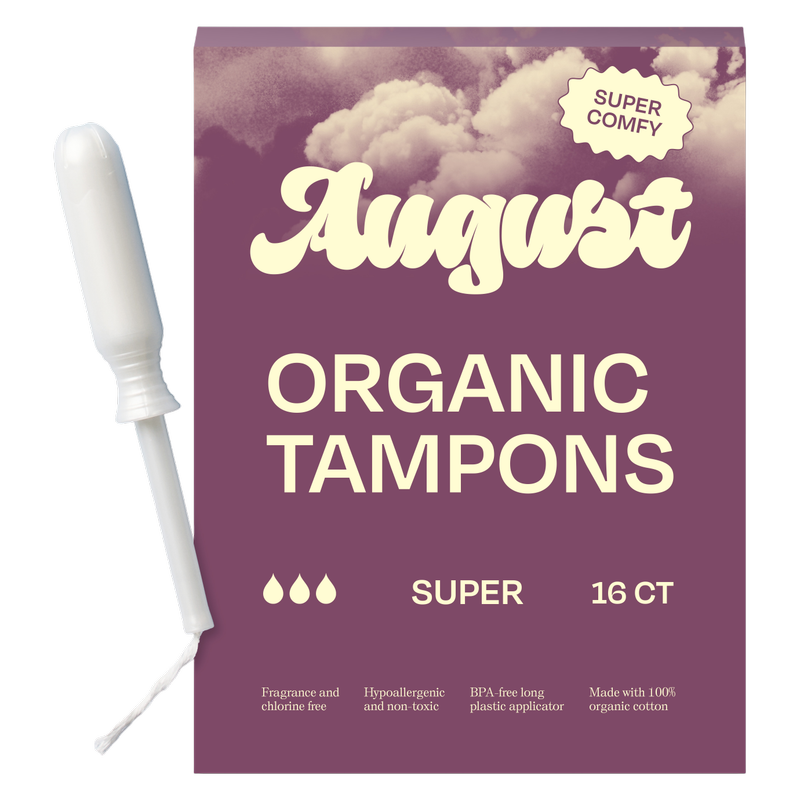 August Super Organic Tampons 16ct