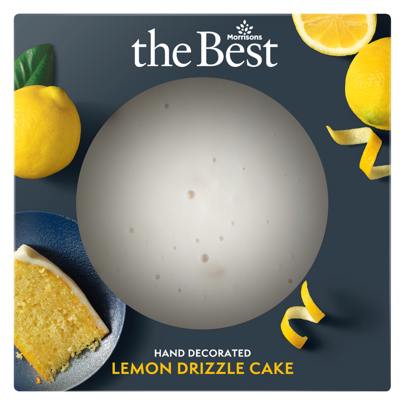 Morrisons The Best Hand Decorated Lemon Drizzle Cake, 1pcs