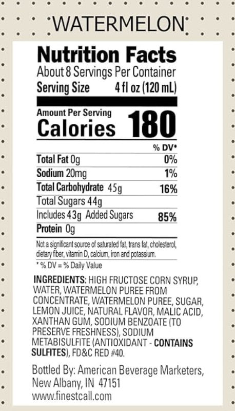 Finest Call Watermelon Puree 1 Liter