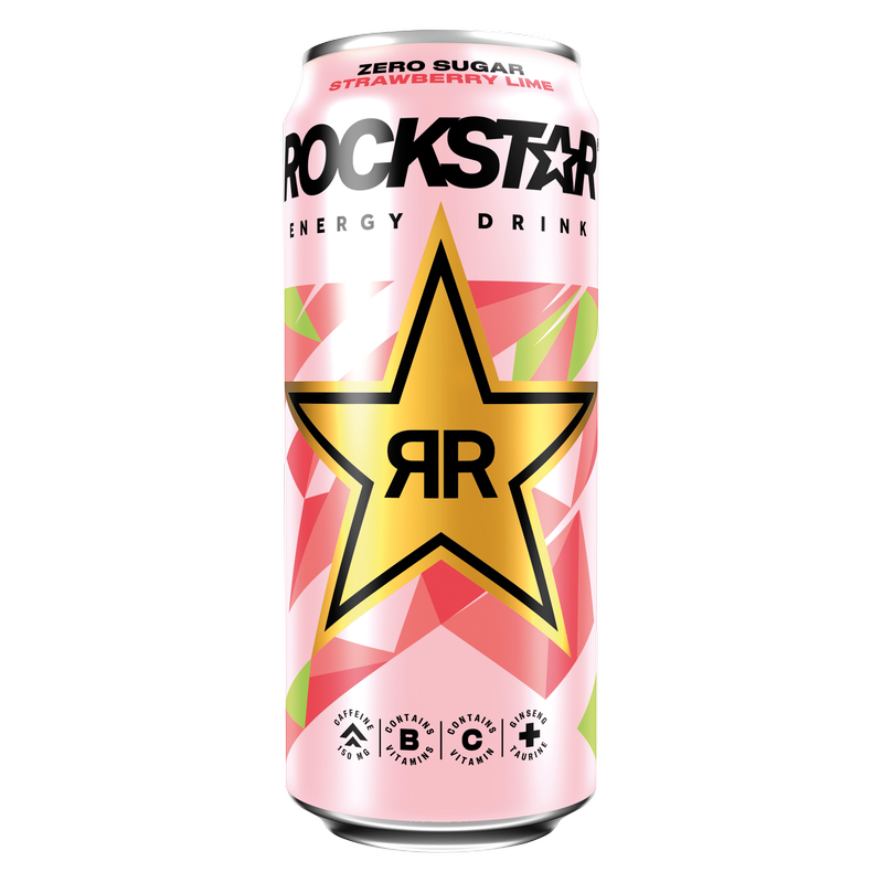 Rockstar Energy Drink Refresh Strawberry & Lime, 500ml