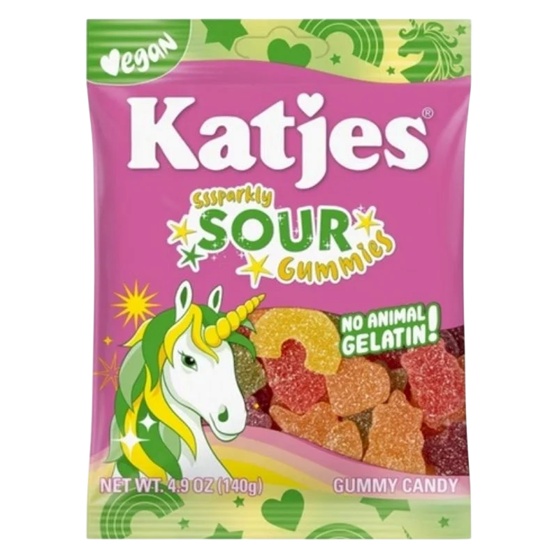 Katjes Sparkly Sour Gummies, 4.9 oz