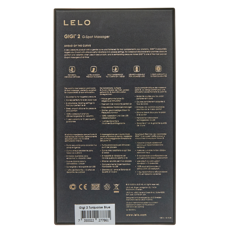 LELO GIGI 2 Luxury 2-in-1 Personal Massager & G-Spot Vibrator
