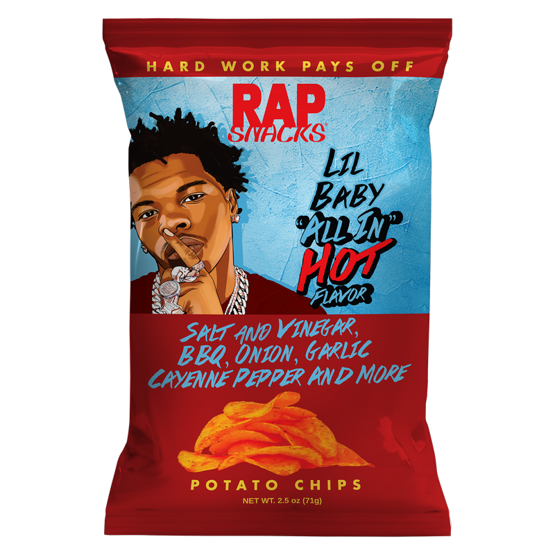 Rap Snacks All In Hot Chips (Lil Baby), 2.5oz