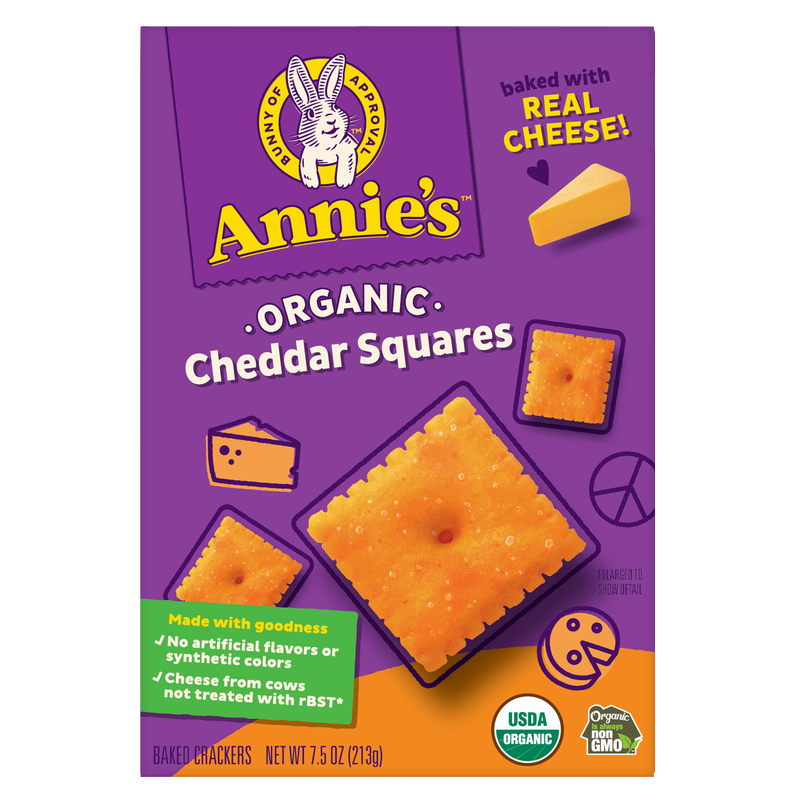 Annie's Homegrown Organic Cheddar Crackers 7.5oz