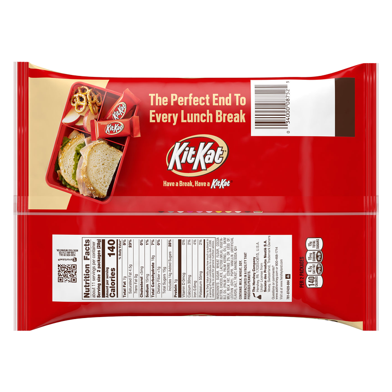 Kit Kat Milk Chocolate Snack Size Candy Bars 10.78oz