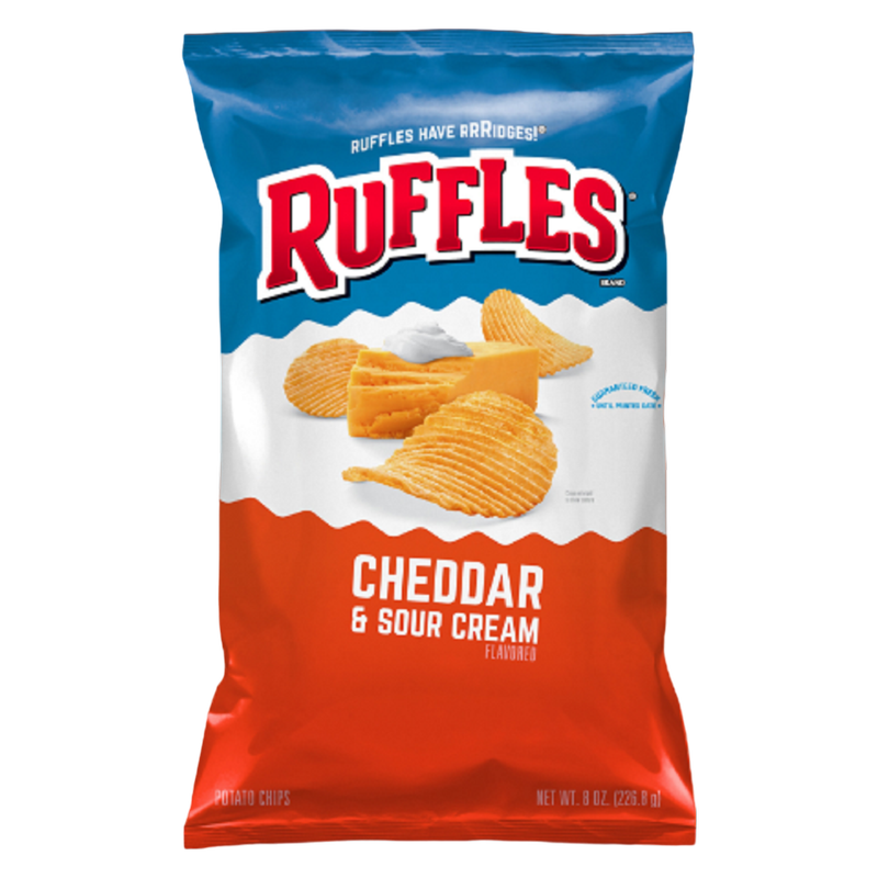Ruffles Cheddar & Sour Cream Potato Chips, 8.5oz