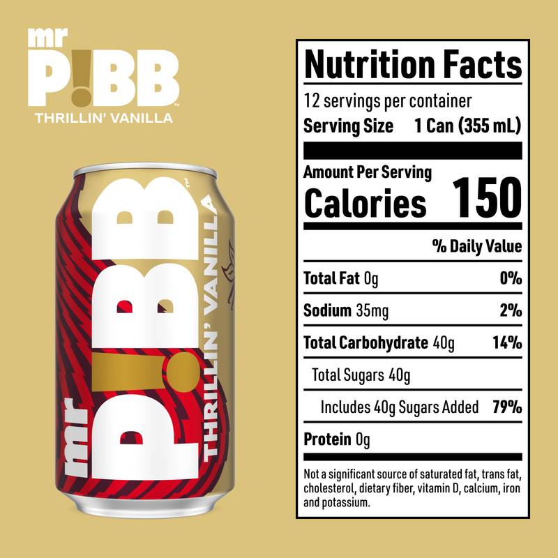 Mr. Pibb Thrillin’ Vanilla 12pk 12oz Can