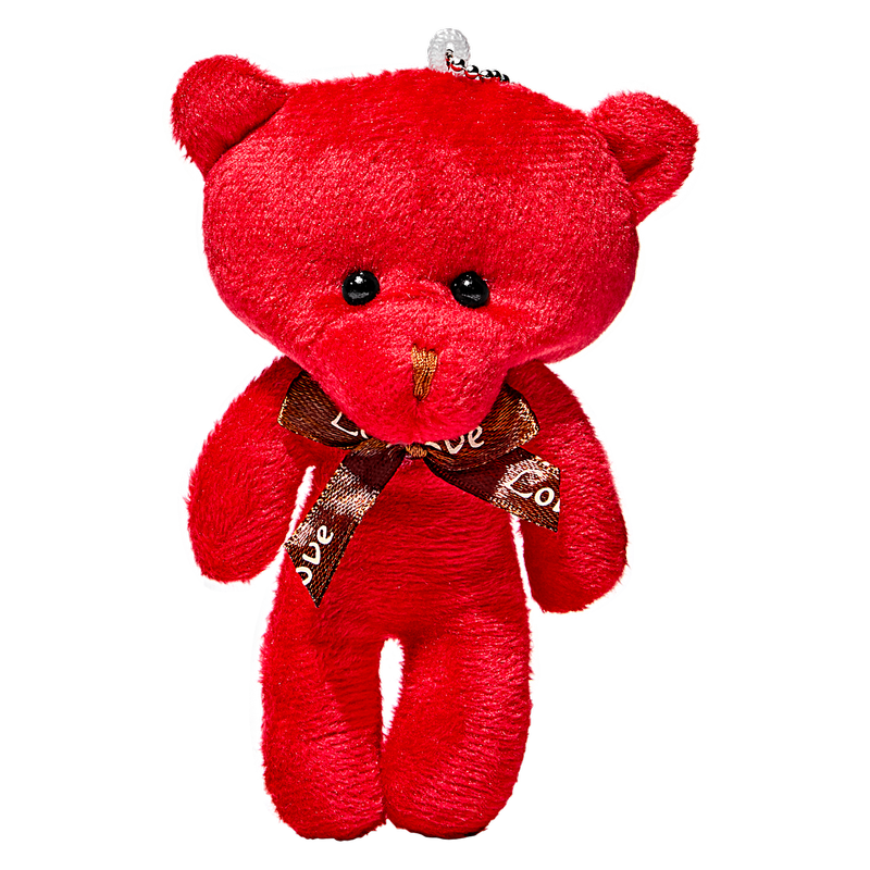 I Love You Gift Mug With Plush Teddy Bear Inside, Red