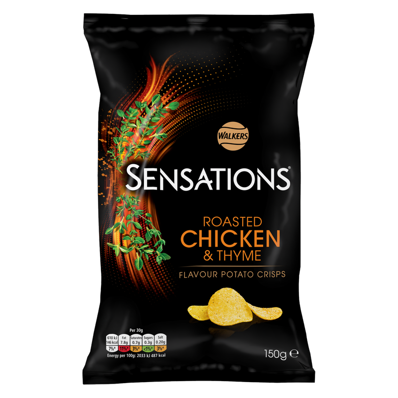 Walkers Sensations Roast Chicken and Thyme, 150g