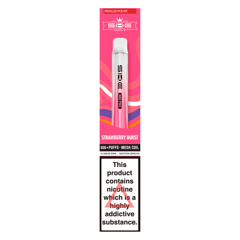 SKE Crystal 600 Pro Prefilled Pod Kit Strawberry Burst, 1pcs