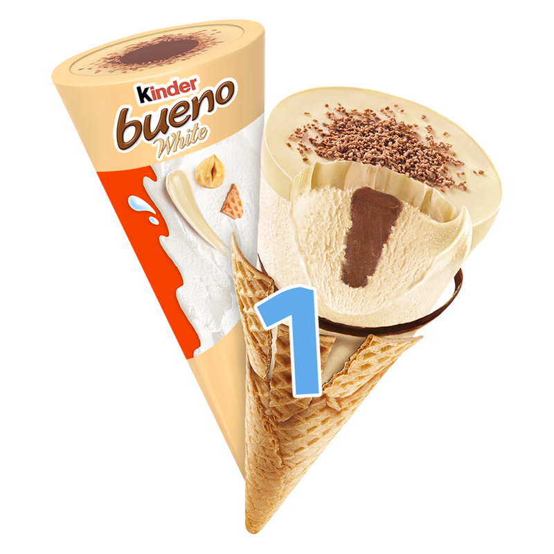 Kinder Bueno White Ice Cream Cone, 90ml