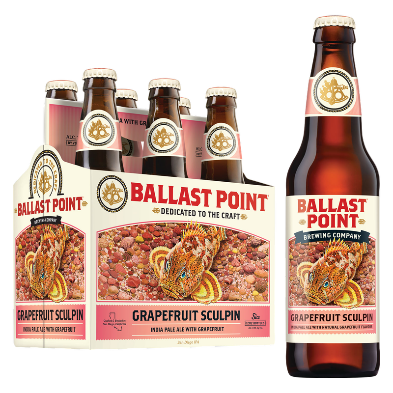 Ballast Point Grapefruit Sculpin 6pk 12oz Btl 7.0% ABV