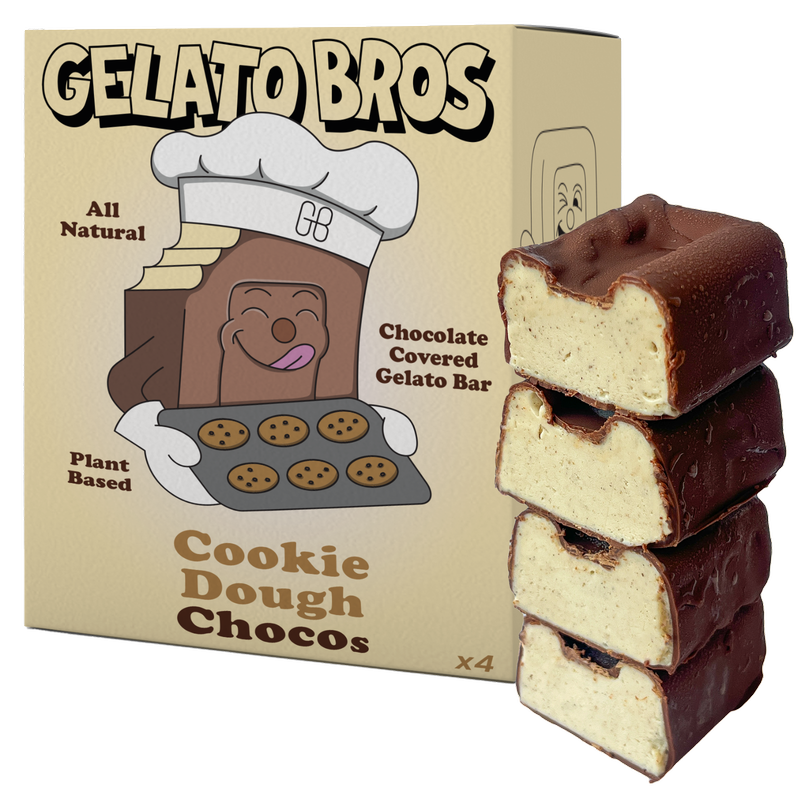 Gelato Bros Cookie Dough Chocos, 4 x 200ml