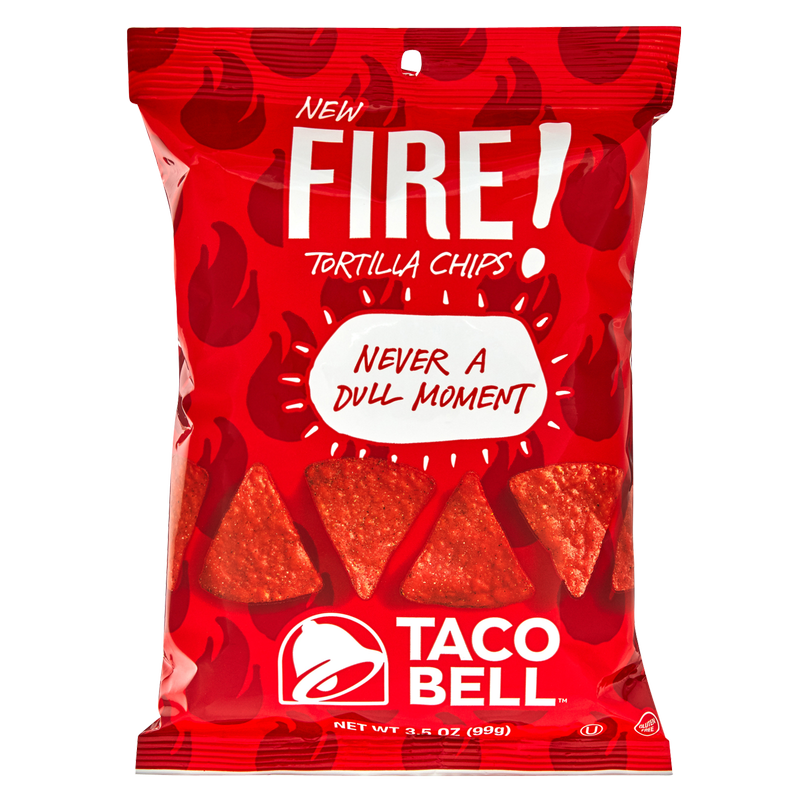 Taco Bell Fire Tortilla Chips 3.5oz