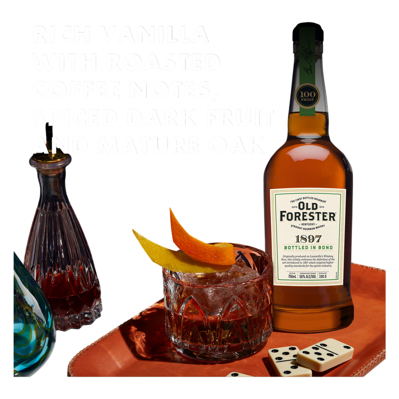 Old Forester Whiskey Row Series: 1897 Bottled in Bond Kentucky Straight Bourbon Whisky, botella de 750 mL, 100 Proof