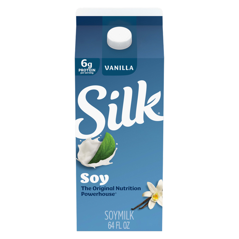 Silk Vanilla Soy Milk 1/2 Gallon