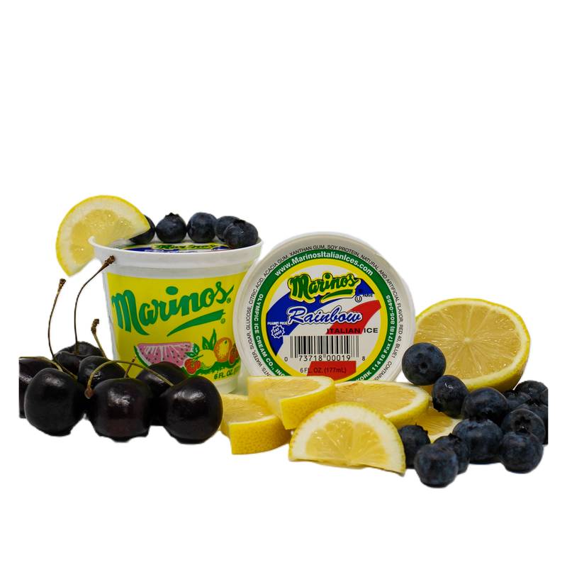 Marinos Italian Ice Rainbow Cup 6ct