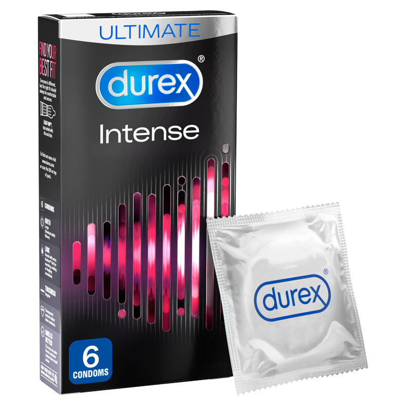 Durex Intense Condoms, 6pcs